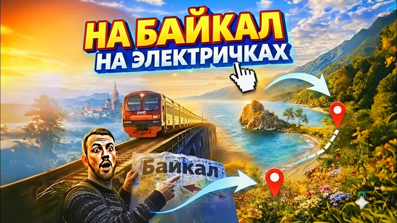 НА ЭЛЕКТРИЧКАХ НА БАЙКАЛ! 5000 километров пути!