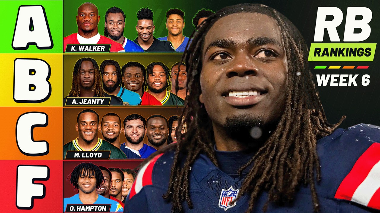 Ranking Every Week 6 Running Back as a Sit or Start