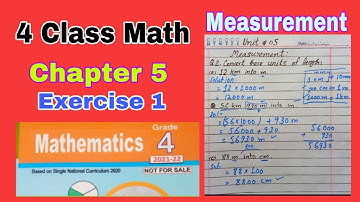 Class 4 Maths Chapter 5 Exercise 1 | Measurement | ilmi darasgah