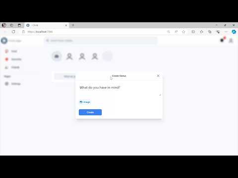 12. Designing the Application's Create Status Modal with Tailwind CSS