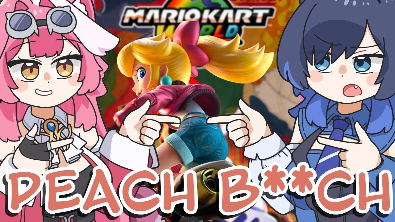 𝙿𝙴𝙰𝙲𝙷 𝙱**𝙲𝙷 𝚃𝙸𝙼𝙴 𝚠𝚒𝚝𝚑 𝚁𝚊𝚘𝚛𝚊 𝚊𝚗𝚍 𝙺𝚛𝚘𝚗𝚒𝚒【Mario Kart World | HoloEN】