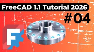 Download Lagu FreeCAD [Part 4] Revolve, Groove \u0026 Polar Pattern MP3