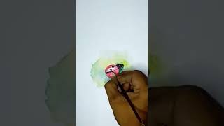 Ladybug painting | ladybug | watercolor painting | shorts | youtube shorts | suresh creative Art