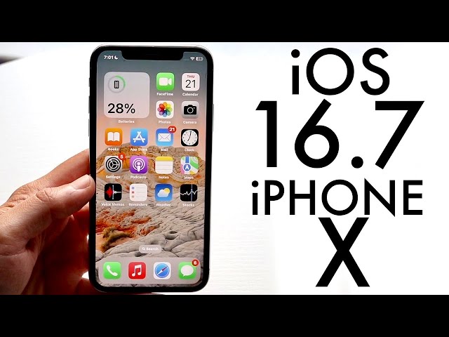 iOS 16.7 On iPhone X Review! (Features, Changes, Etc.) - YouTube