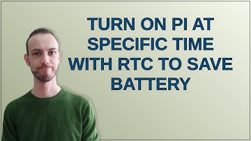 Raspberrypi: Turn on pi at specific time with RTC to save battery