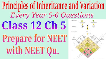 Principles of Inheritance and variation class 12 NEET Previous Year questions