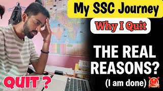 Why I Quit SSC CGL, CHSL & MTS 2026 | My Honest SSC Journey