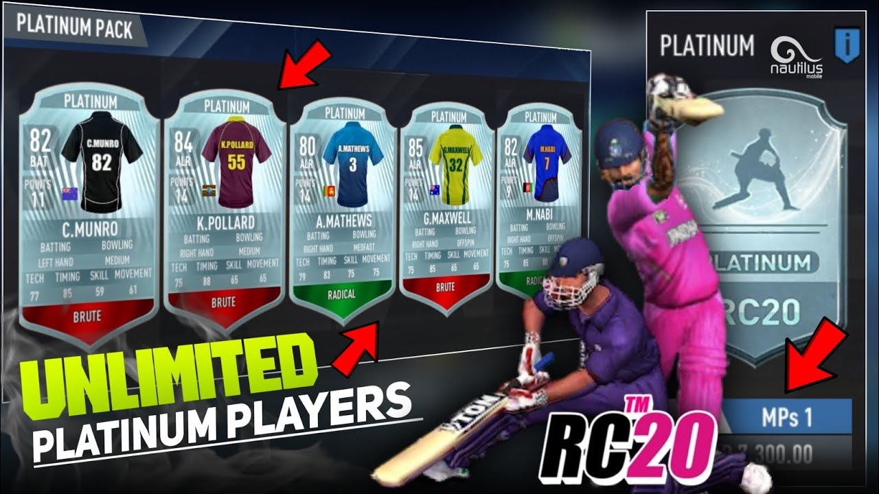 Real Cricket 20 Unlimited Platinum Players Trick | Real Cricket 20 Unlimited Platinum Pack Opening