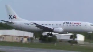 Xtra Airways B734 Lands at Daytona Beach International Airport