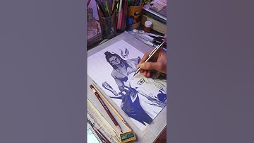Lord Shiva  drawing🙏❤ | #mahadev #drawing #shorts #harharmahadev #ytshorts #trending  #artist #shiv