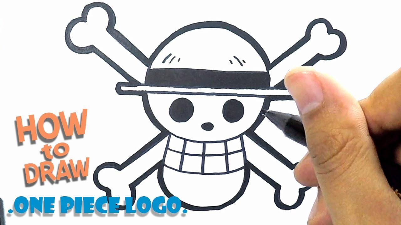 How To Draw One Piece Logo Easy Drawing Youtube