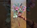 Twist Pipe Cleaner Flowers Stunning Handmade Wedding Bouquet Fan #HandmadeFlowers