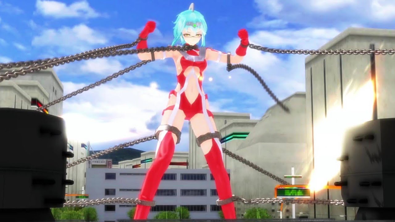 Ultrawoman SevenウルトラセブンNữ Siêu nhân điện quang Seven bị kết thù trói và tấn công liên tục