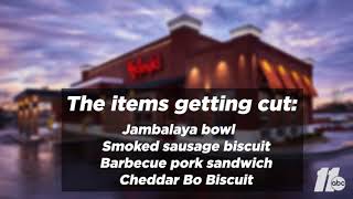 Bojangles' dropping 4 menu items, announces closing of 10 restaurants