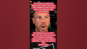 Purchase more XRP/ XLM And do not hold on exchanges #xrp #crypto #bitcoin #ripple #xpcommunity