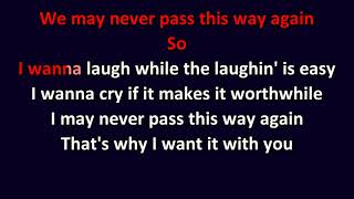 Seals & Crofts - We May Never Pass This Way (Again) KARAOKE