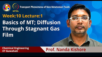 Lec 31: Basics of MT; Diffusion Through Stagnant Gas Film