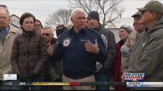 Vice President Pence tours flood damage in Iowa
