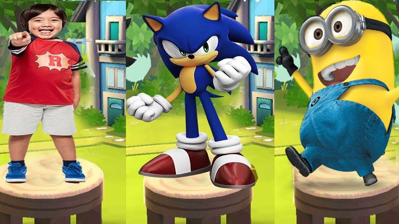 Despicable Minion Run Vs Tag w Ryan Vs Sonic Dash - Android Gameplay-Walkthrough