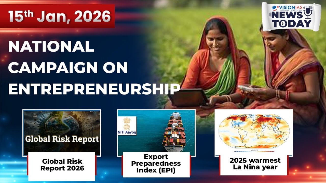 News Today | Daily Current Affairs | 15th January, 2026