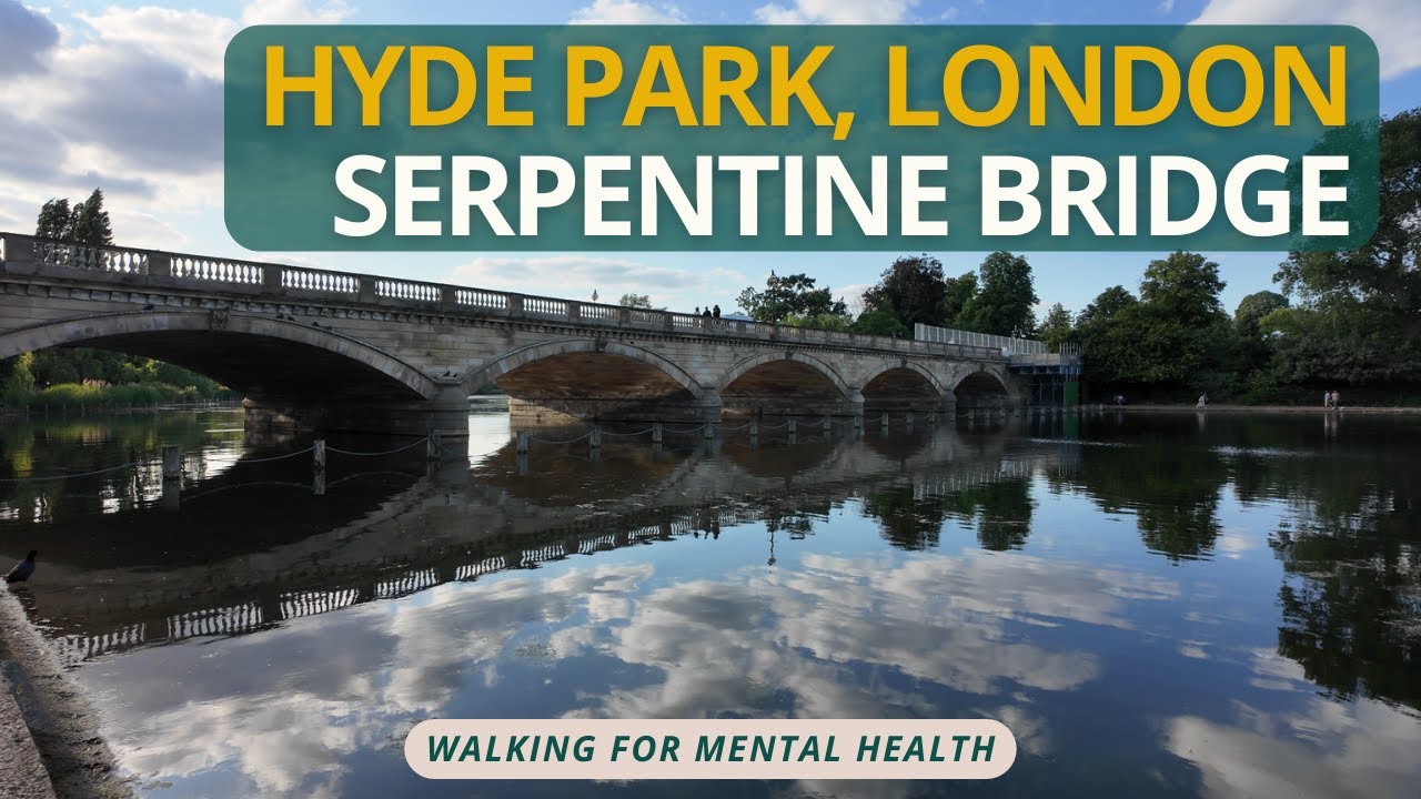 Hyde Park, Serpentine Bridge, London in June 2025 | Walking for Mental Health | 4K HDR