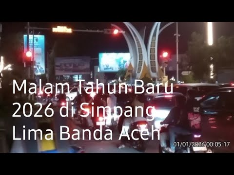 Malam Tahun Baru 2026 di Simpang Lima Banda Aceh #tahunbaru # ...