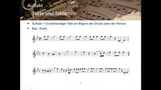 Takte und Taktarten