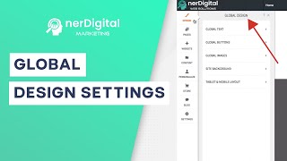 Global Design Settings - nerDigital Web Solutions