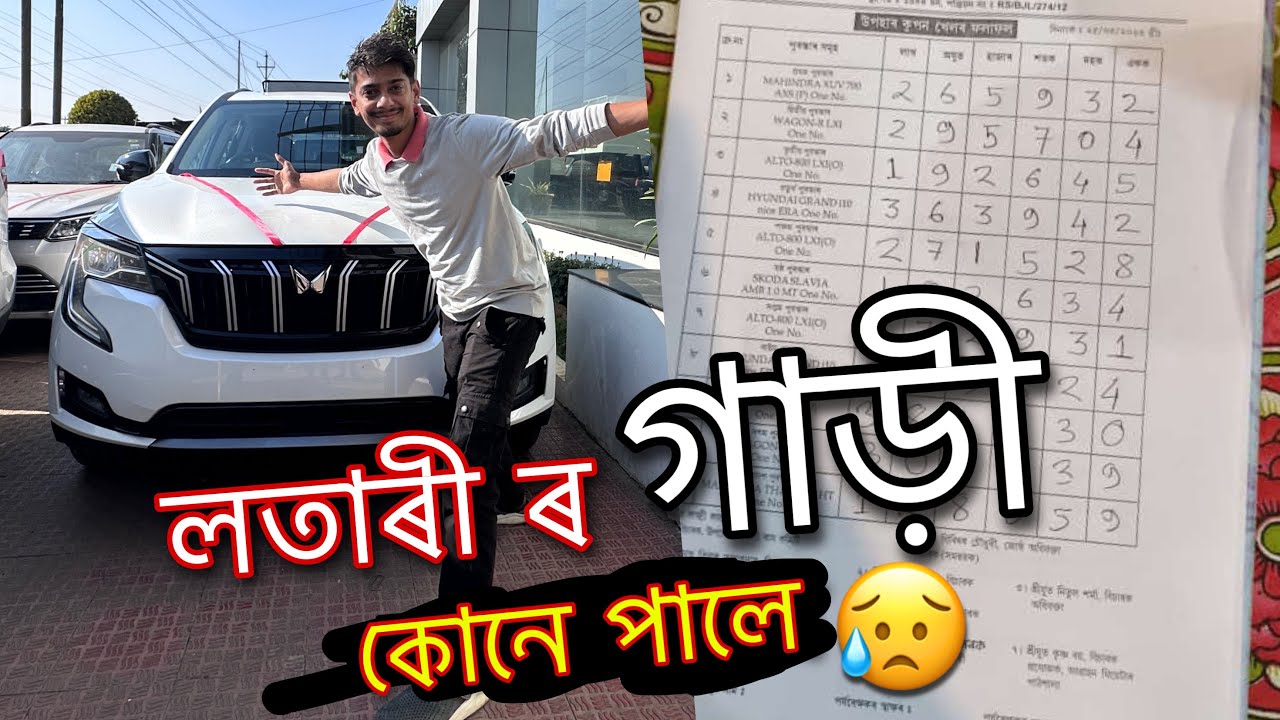 Thar - XUV700 Lottery result - এখন ও নুভূতিল কপালত
