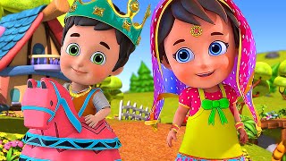 छोटी सी मुन्नी लाल गुलाबी चुन्नी Choti Si Munni I 3D Hindi Rhymes For Children | Hindi Rhymes Kids