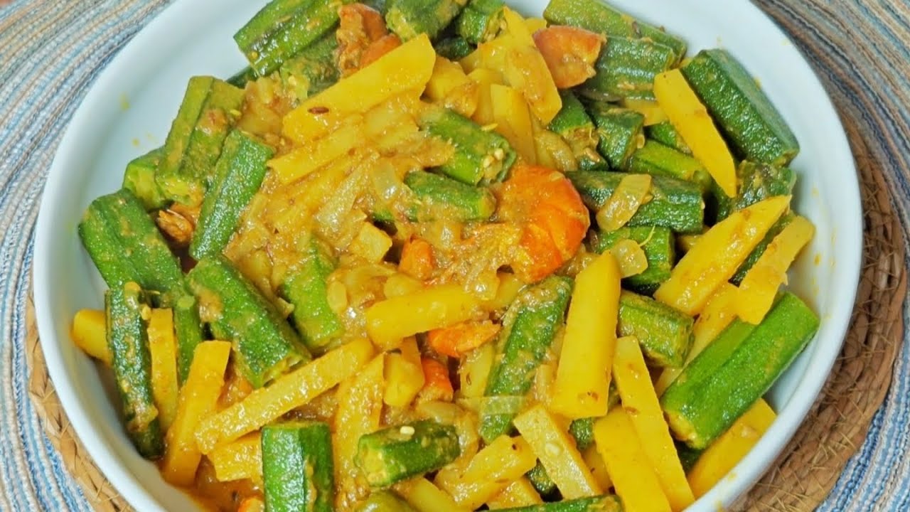 এইভাবে ঢেঁড়স চিংড়ি রান্না করলে অনেক মজা হয় । ভেন্ডি রান্না । Dharosh recipe । আলু ভিনডি রান্না 