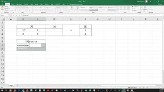 Matrix Inverse and Multiplication in Excel