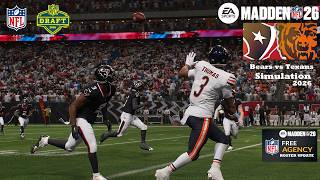 Madden 26 Chicago Bears vs Houston Texans Draft + Free Agency Updated Roster Sim 2026 Game Play