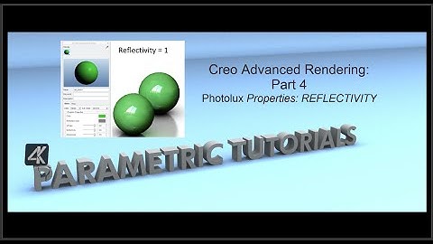 Creo Advanced Rendering: Reflectivity