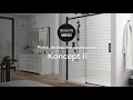 Kalia  collection koncept ii   porte de douche coulissante