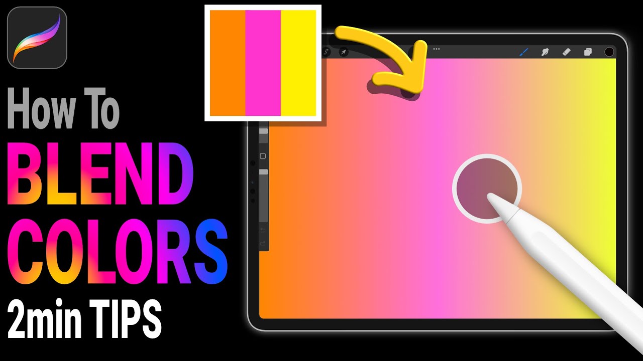 hver lag region How To Blend Colors In Procreate - Procreate Tutorial For Beginners -  YouTube