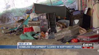 Nebraska DOT removes homeless camp in northwest Omaha