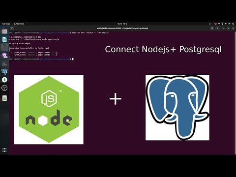 Connect PostGreSql to NodeJs project In HINDI.