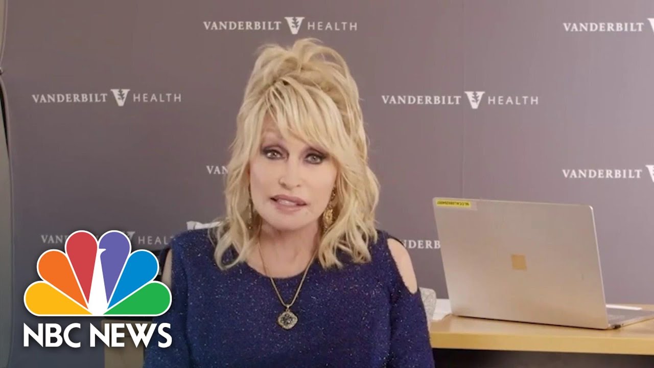 Dolly Parton Urges People To Get Vaccinated Through Song As She Gets Her First Shot | NBC News NOW