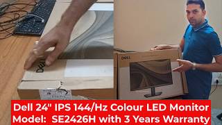 Dell 24 Inch IPS- 144Hz Led Monitor with 3 years warranty | Gaming Display | Monitor for Editing