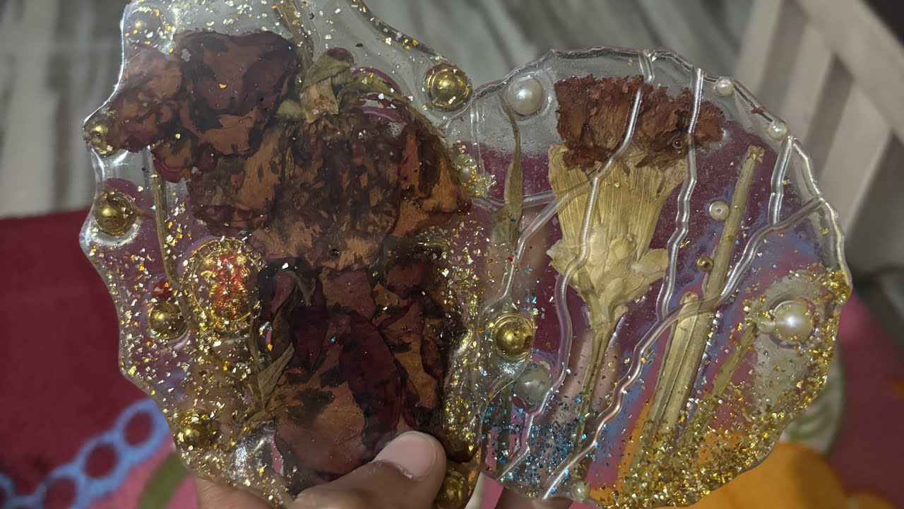 How to make coaster with resin || Resin art || Resin art tutorial - YouTube