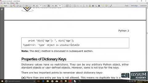 python-3 Dictionary