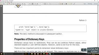python-3 Dictionary