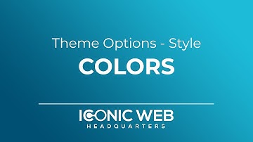 Theme Options - Style - Colors