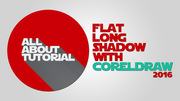 CorelDRAW Tutorial : Flat Long Shadow Fastest Method