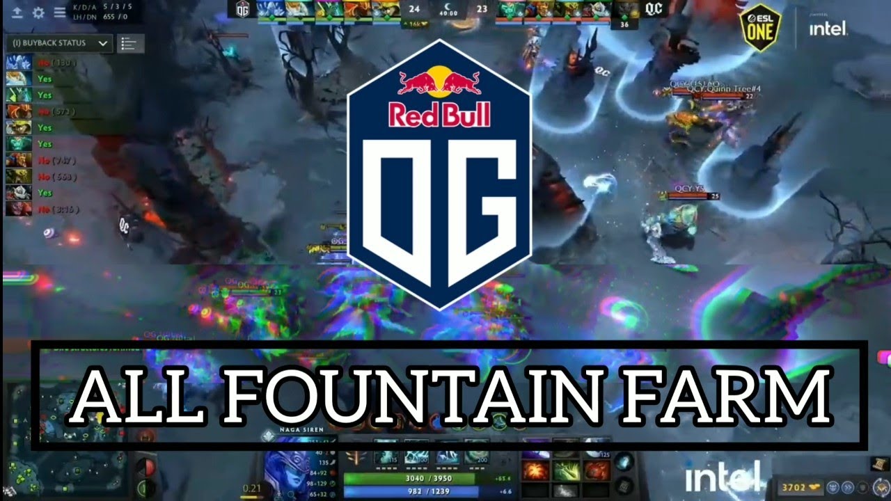 OG's ALL Fountain Farming | Dota 2 Highlights