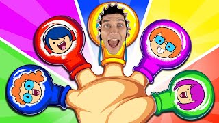 Finger Family Balloons | Nursery Rhymes & Fun Songs For Kids | Dominoki Kids Songs