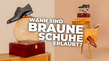 Kann man schwarze Schuhe zu einem blauen Anzug tragen?