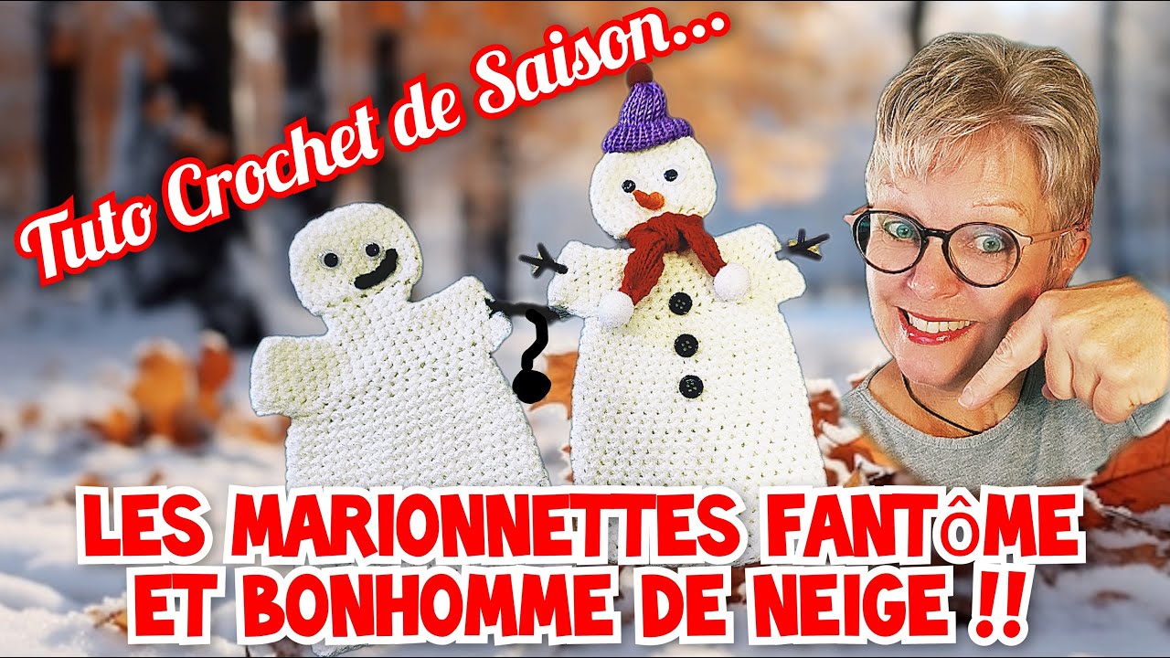 Marionnette à doigt bonhomme de neige avec chapeau et écharpe • Jouet de Noël • Joli cadeau unisexe • Jouet en feutre • Fait à la main au Népal - France