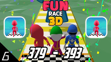 Fun Race 3D Gameplay | Level 379 - 393 + Bonus (iOS, Android)